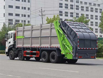 Full-Coverage High-Capacity Sanitation Integrated Solution &ndash; Dongfeng 8x4 30cbm Rear-Load Compactor Garbage Truck