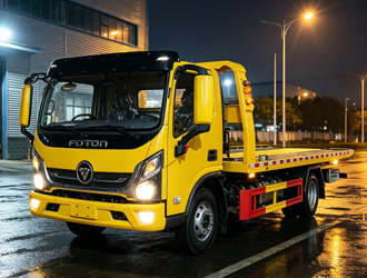 Foton National VI Blue Plate Flatbed Wrecker Rescue Solution